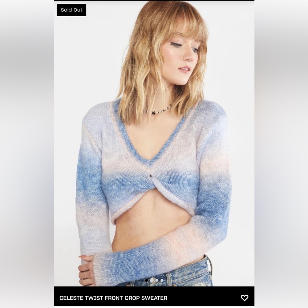 For Love And Lemons Celeste crop sweater